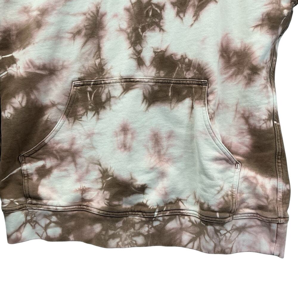 Lululemon All Yours Hoodie Brown Pink Tie Dye Sweatshirt Pullover Sz. 8 Womens - Picture 8 of 16